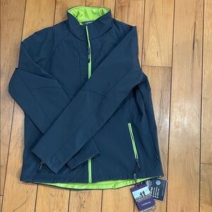 Women's Jacket - Black and Lime by Landwsy